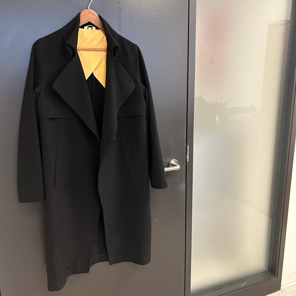 Charlotte Sosken sz.M (2) EUC Black Duster trench coat classic in new condition - Picture 3 of 15